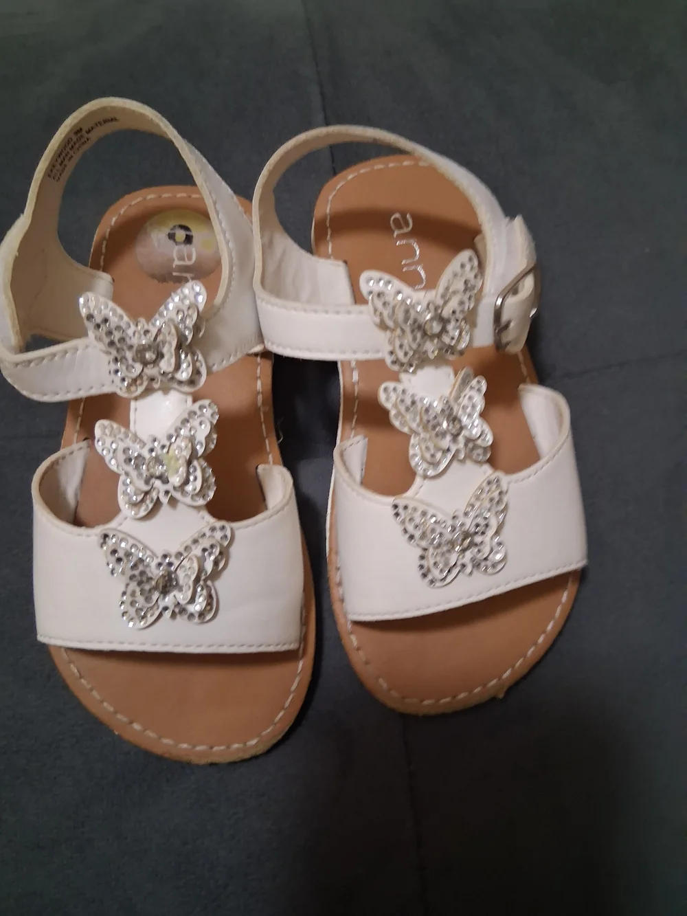 Kids White Sandals and Pink Slip-On Shoes Set